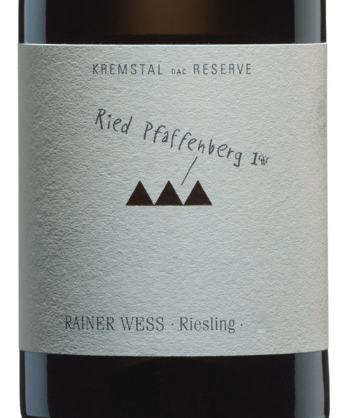 Rainer Wess - Grüner Veltliner Pfaffenberg 2017 Rainer Wess - Grüner Veltliner Pfaffenberg 2017