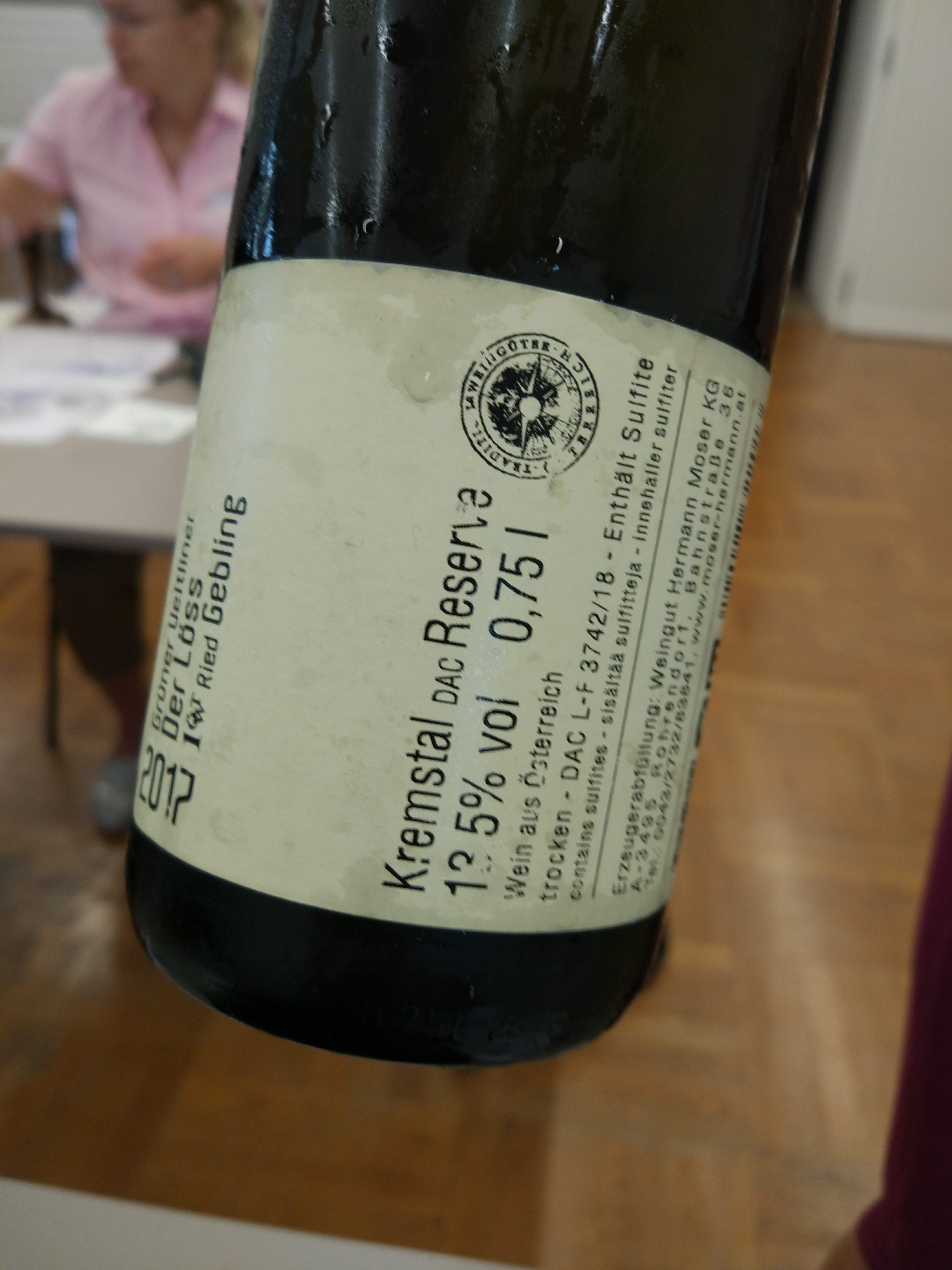 Hermann Moser - Grüner Veltliner Gebling Fortissimo 2017 Hermann Moser - Grüner Veltliner Gebling Fortissimo 2017