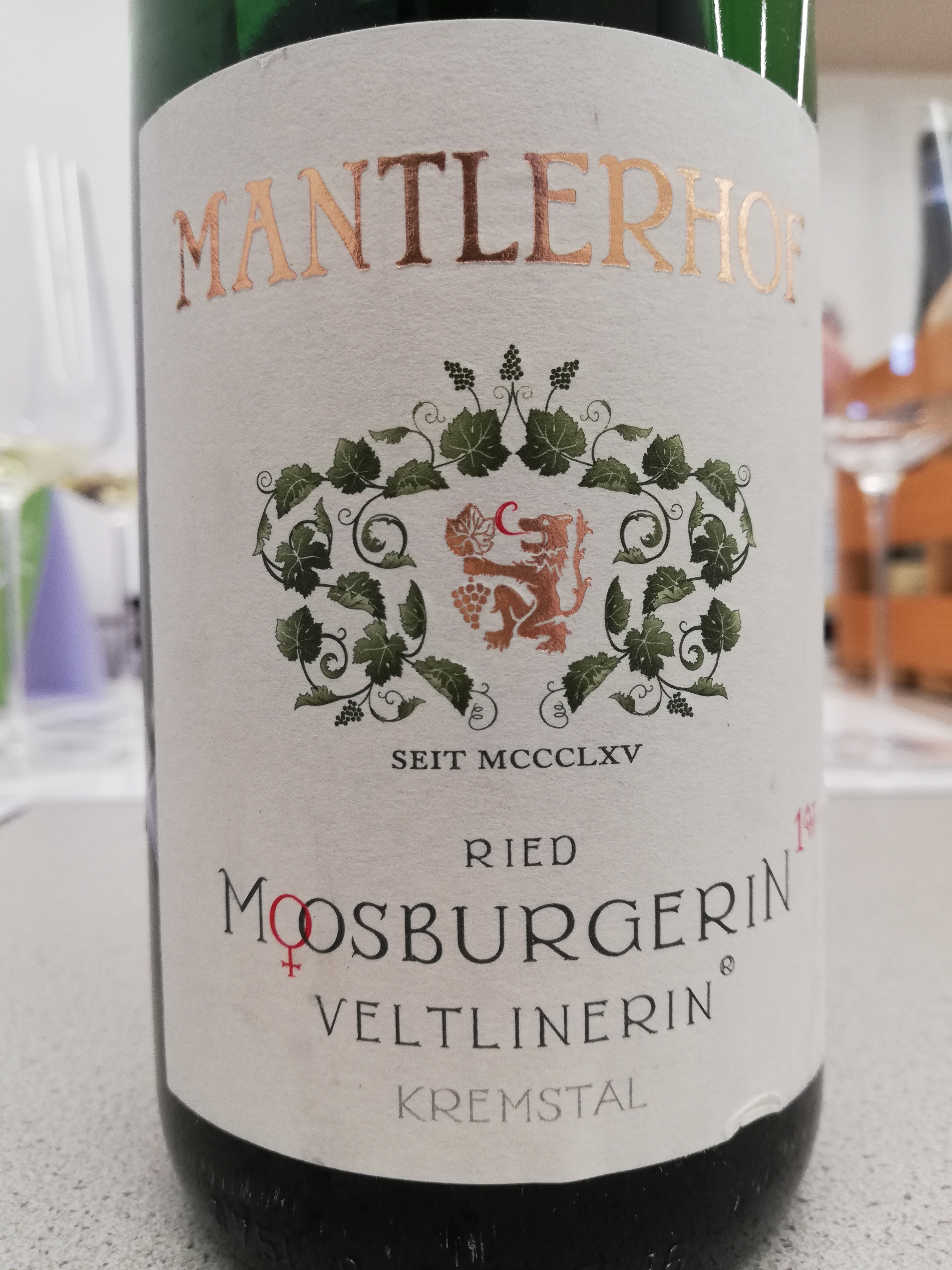 Mantlerhof - Grüner Veltliner Ried Moosburgerin 2018 Mantlerhof - Grüner Veltliner Ried Moosburgerin 2018