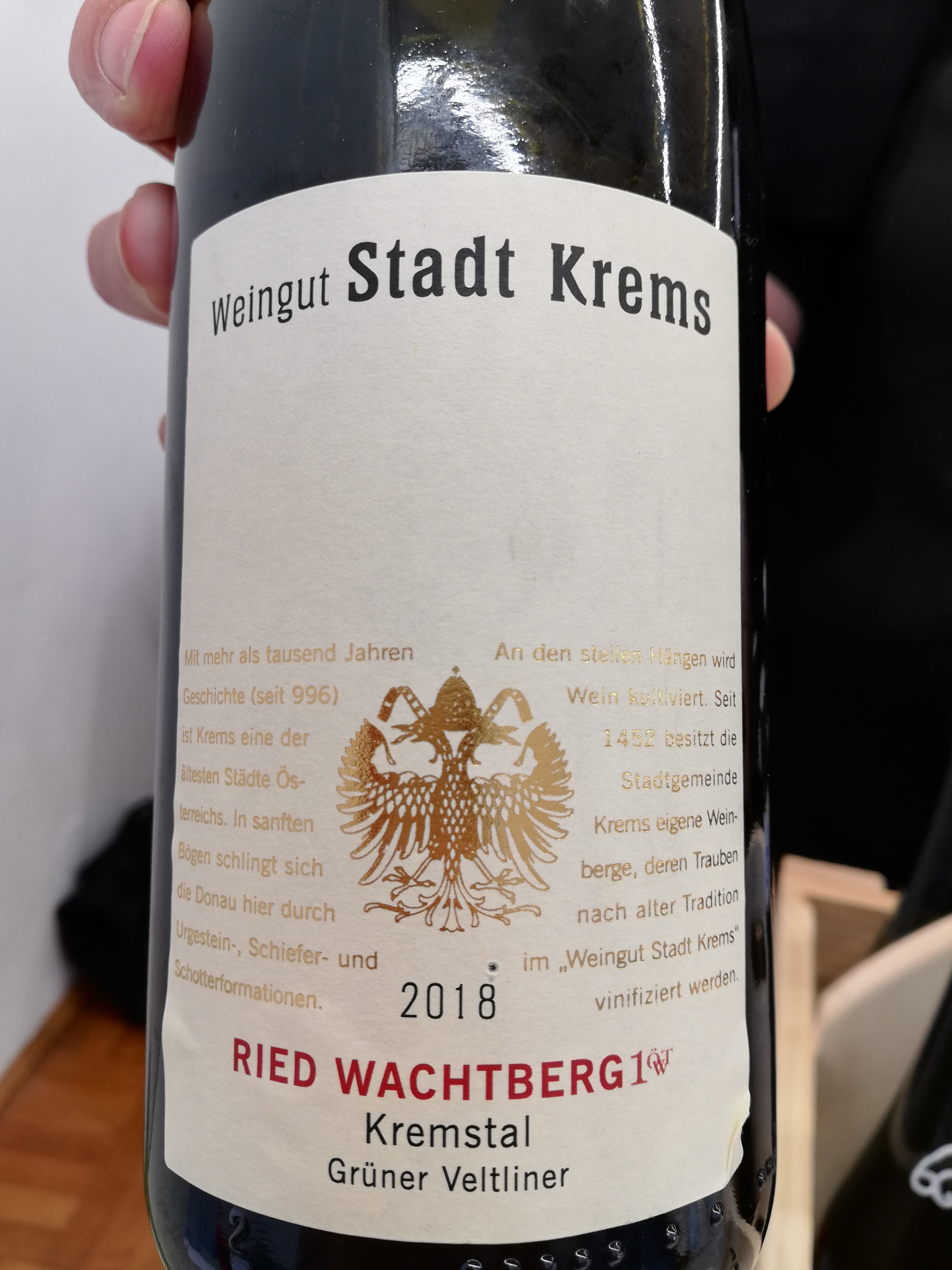 Weingut Stadt Krems - Grüner Veltliner Ried Wachtberg 2018