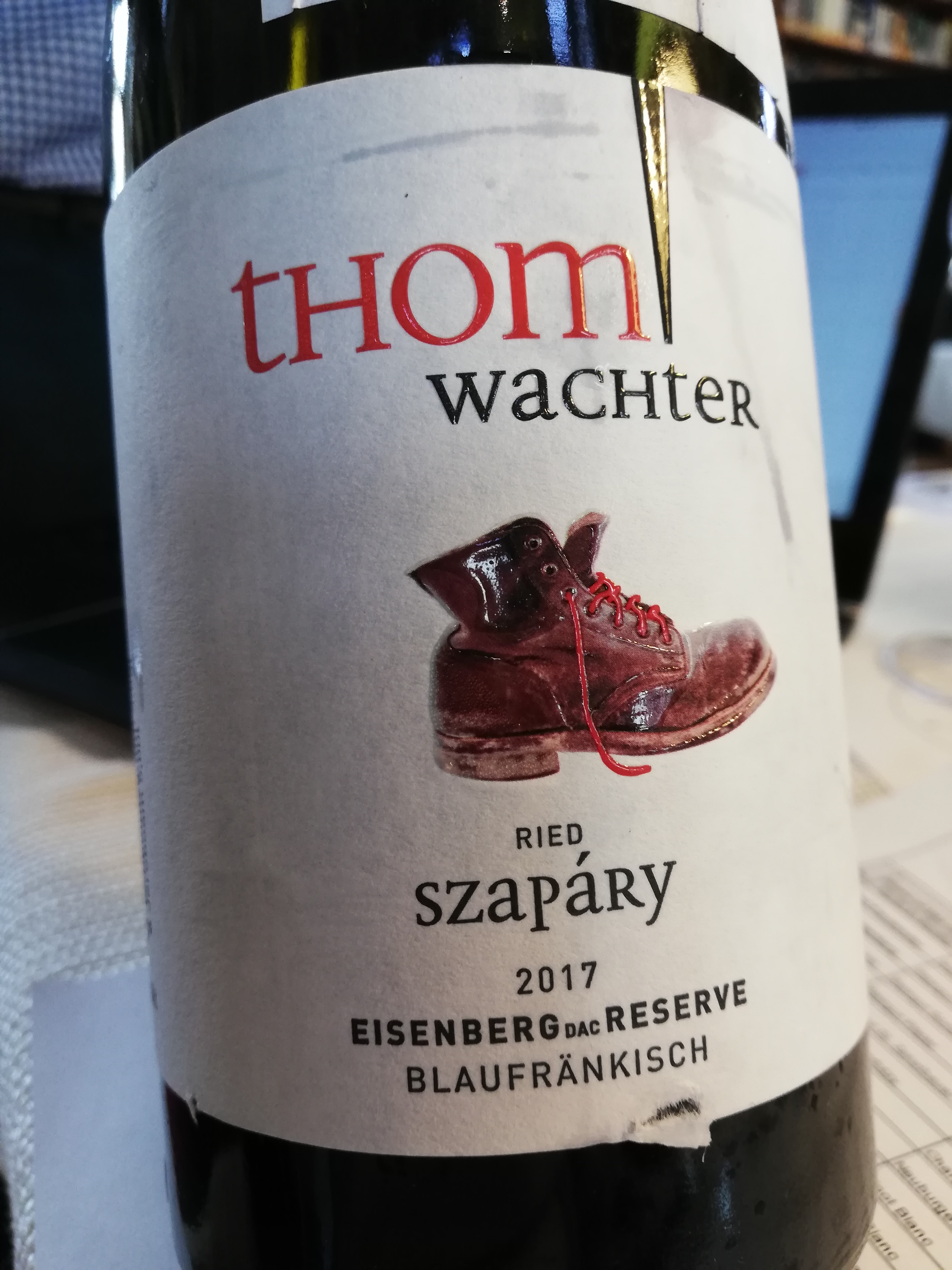 Thom Wachter - Blaufränkisch Ried Szapary 2017