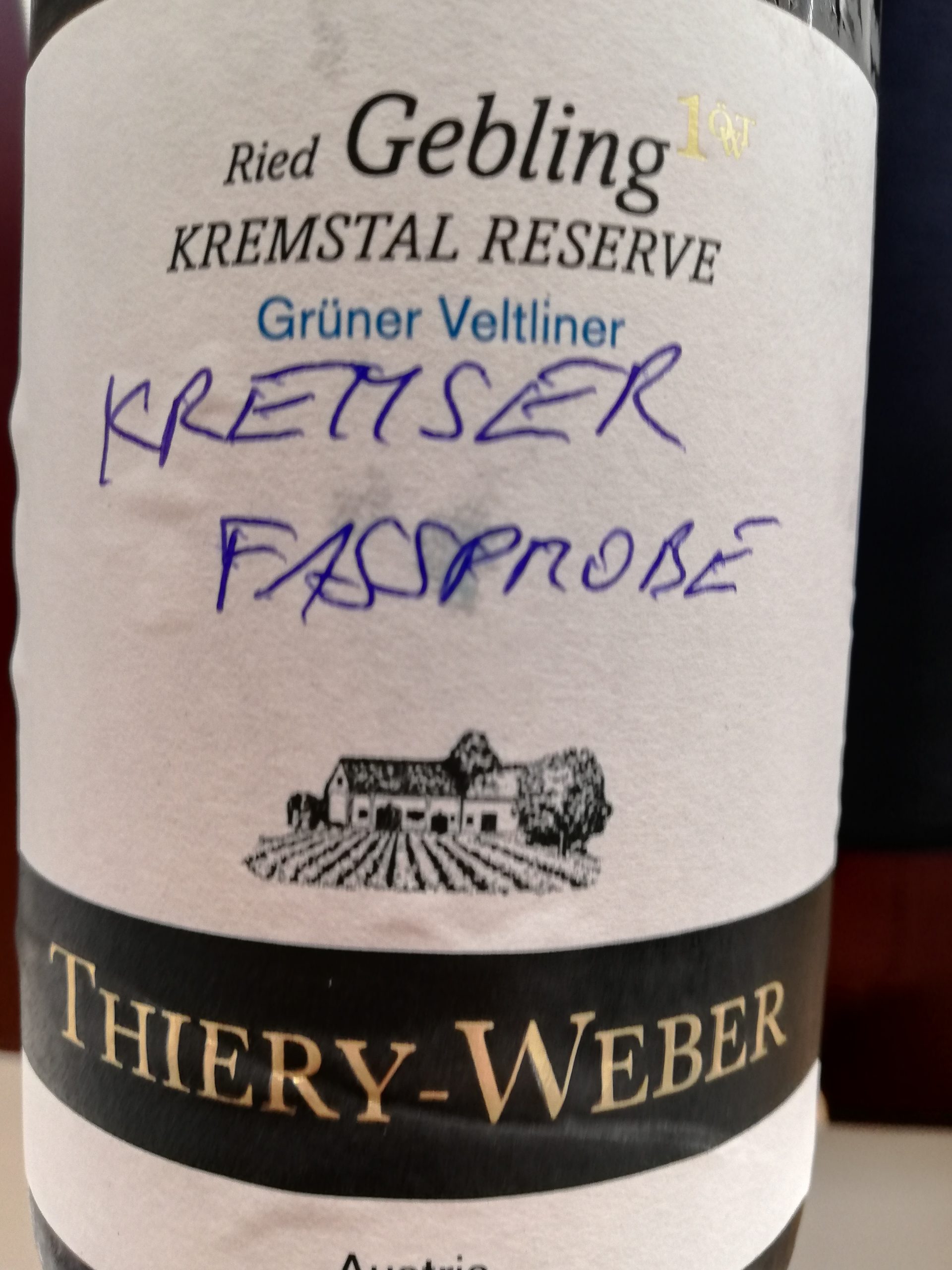 Thiery-Weber - Grüner Veltliner Ried Gebling 2019