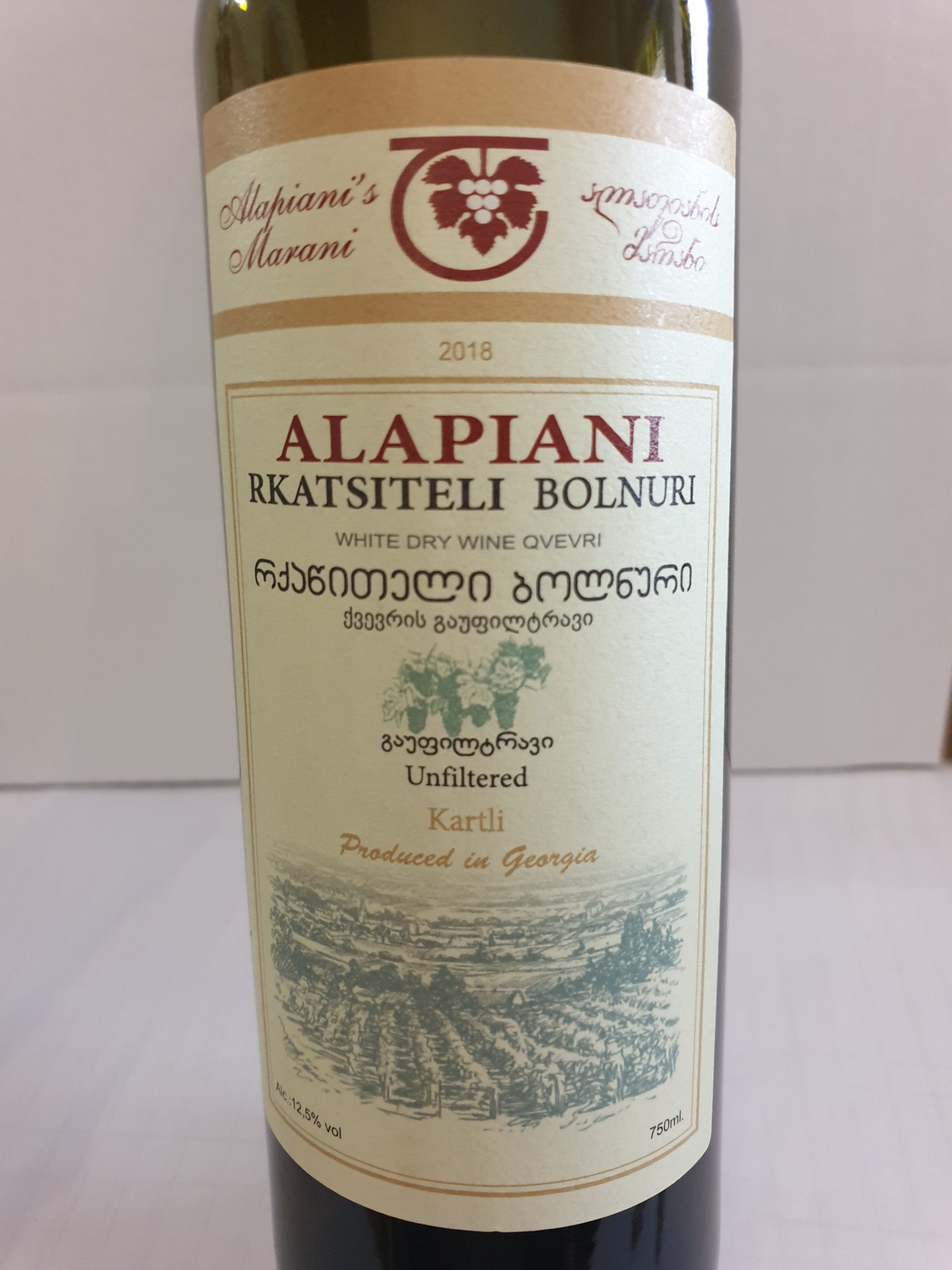 Alaphiani’s Marani - Rkatsiteli Bolnuri 2018