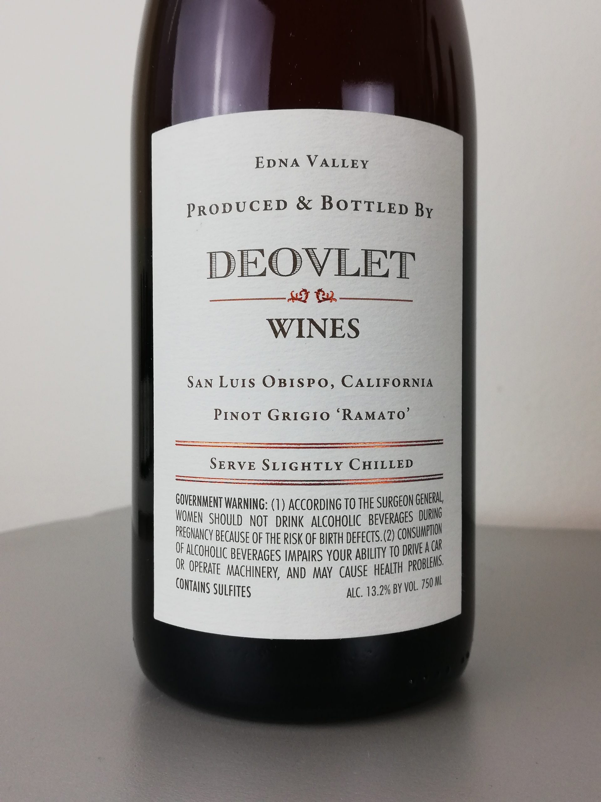 Deovlet Wines - Pinot Grigio Ramato 2019