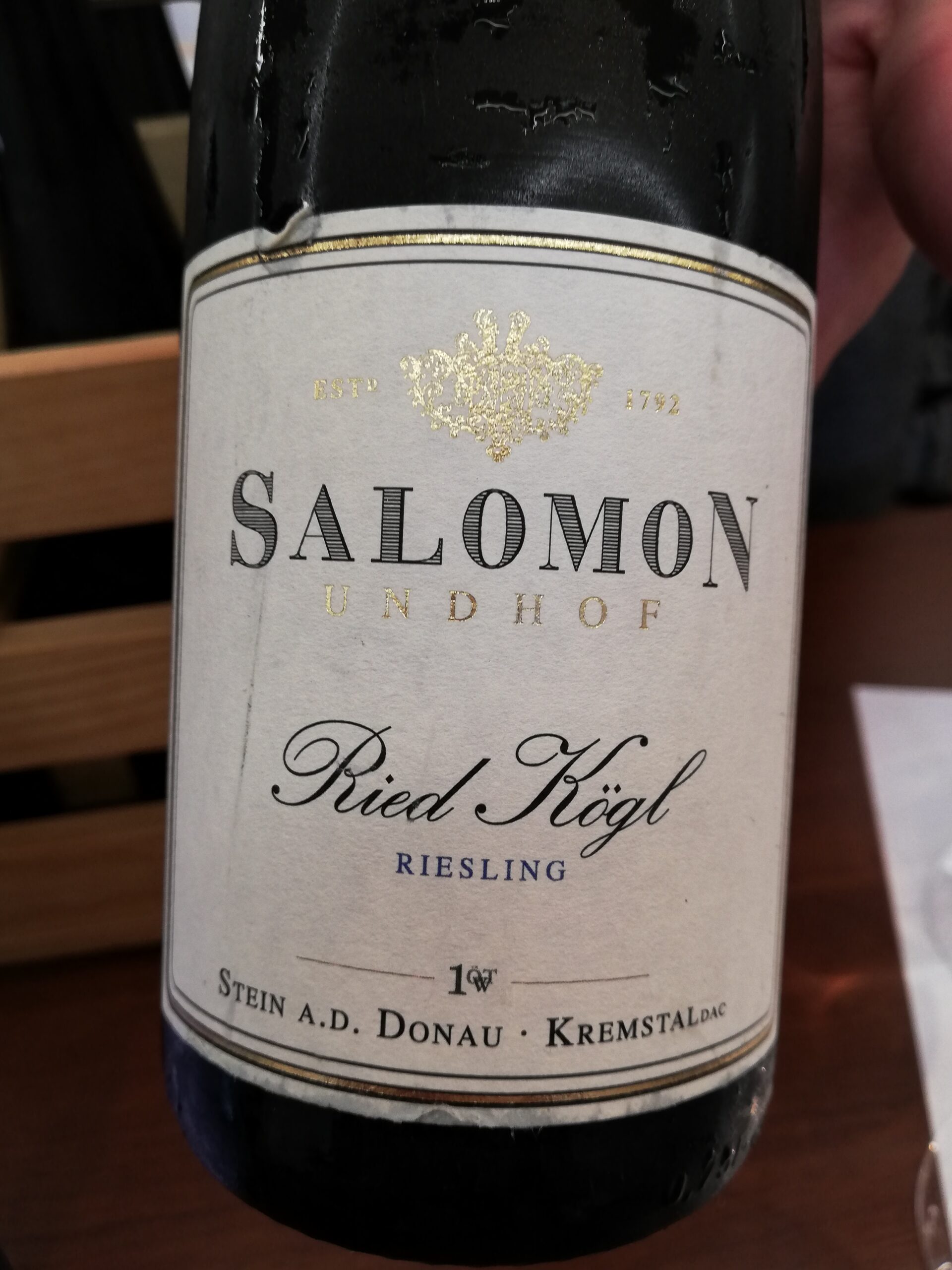 Rainer Wess - Grüner Veltliner Ried Kögl Erste Lage 2019