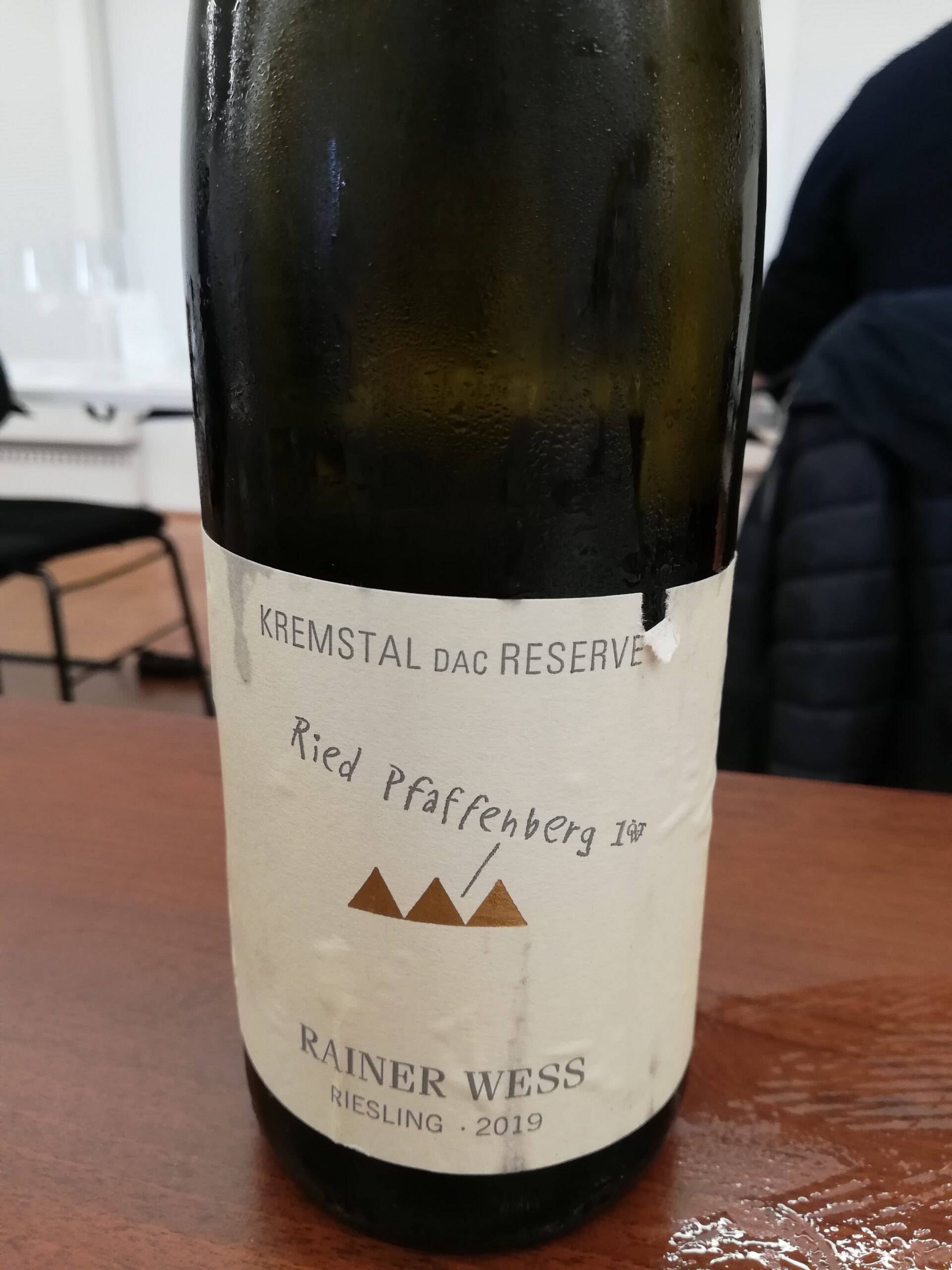 Rainer Wess - Riesling Ried Pfaffenberg Erste Lage 2019