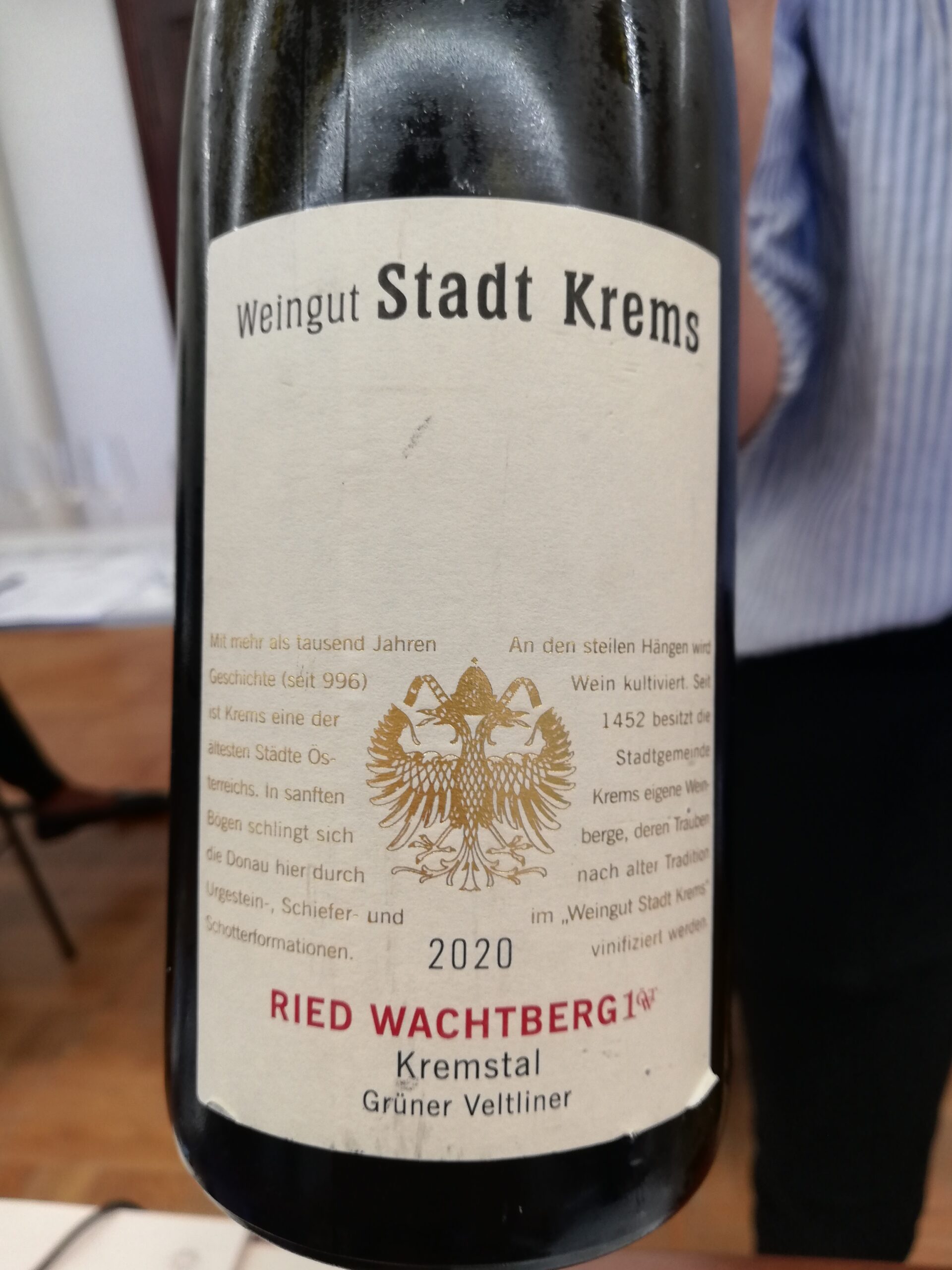 Stadt Krems - Grüner Veltliner Ried Wachtberg Erste Lage 2020 Stadt Krems - Grüner Veltliner Ried Wachtberg Erste Lage 2020