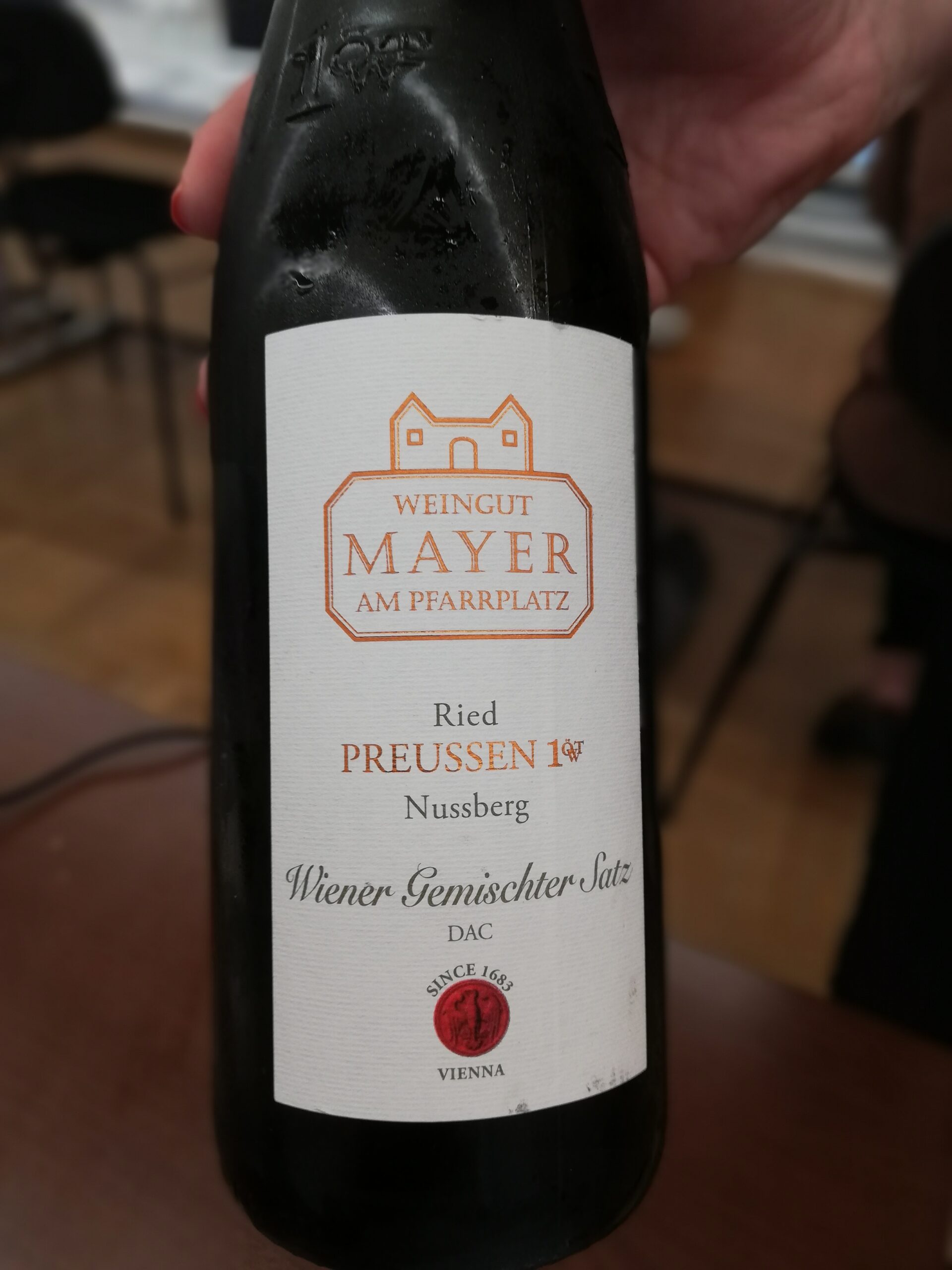 Mayer am Pfarrplatz - Wiener Gemischter Satz Ried Preussen Erste Lage 2020 Mayer am Pfarrplatz - Wiener Gemischter Satz Ried Preussen Erste Lage 2020